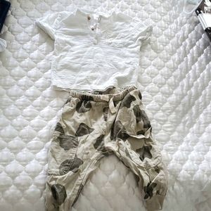 Baby BOY ZARA SET , T-SHIRT SIZE 6-9 MONTHS AND PANTS SIZE 12-18 MONTH